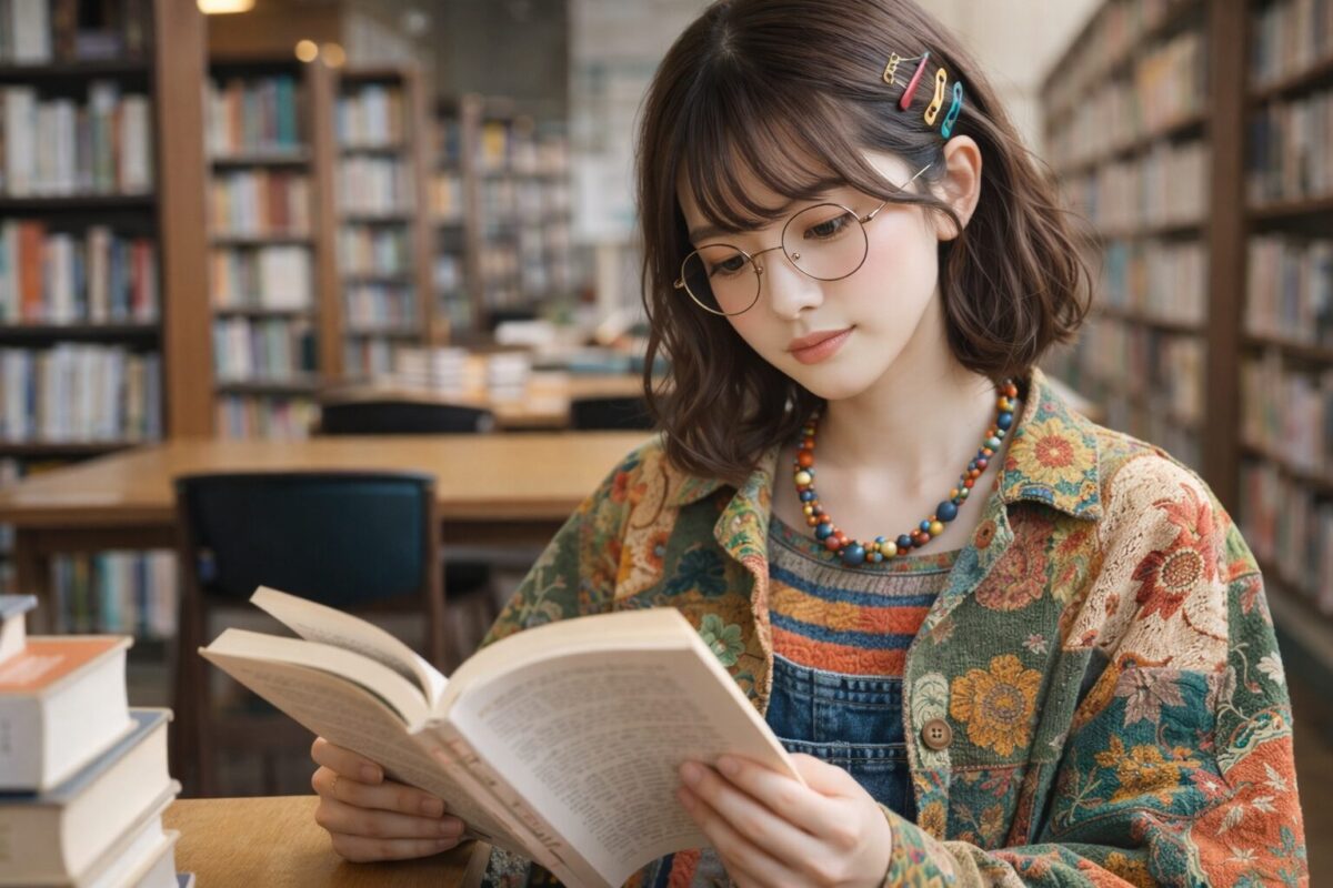 眼鏡をかけた女性