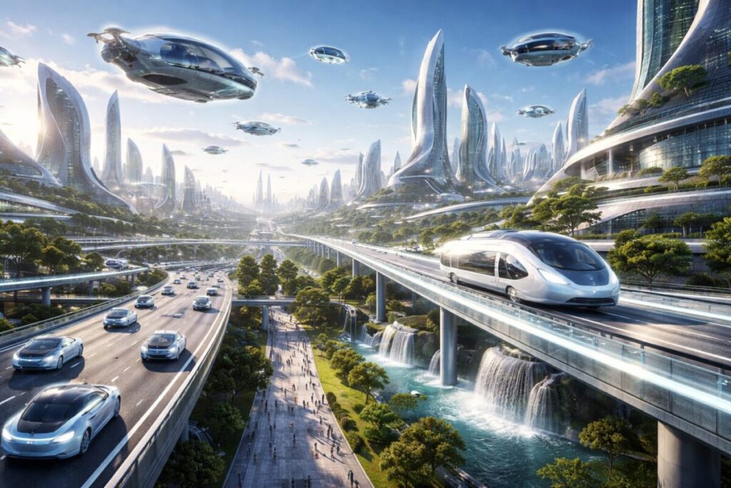 未来都市イメージ画像