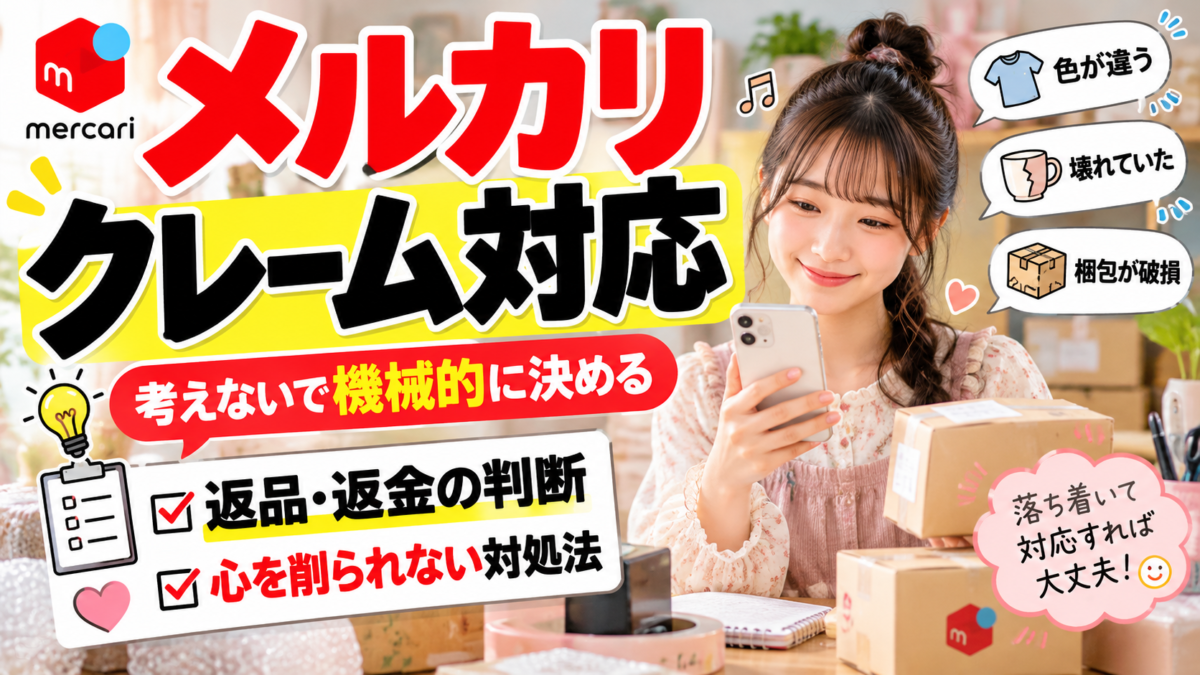 メルカリ返品対応の安心ガイド