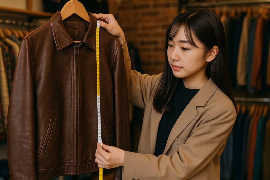 レザージャケットサイズ対応表