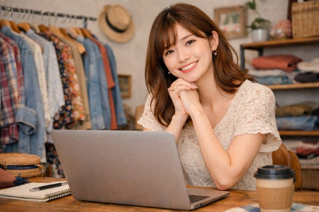 PCトラブルが解決した女性